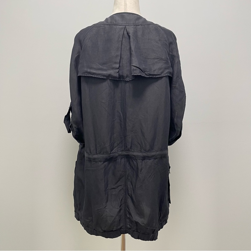 Vintage 3.1 Phillip Lim Linen Blend Utility Jacket, Black, 0 - Picture 10 of 14